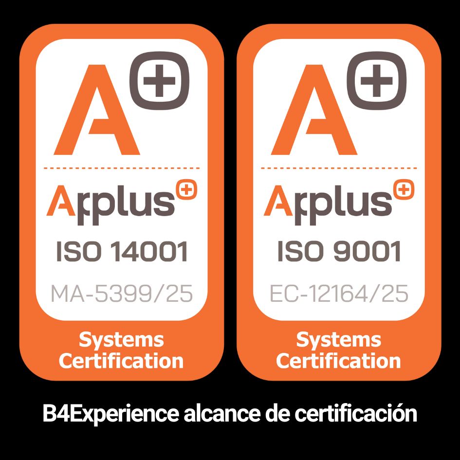 B4Experience ISO Certification