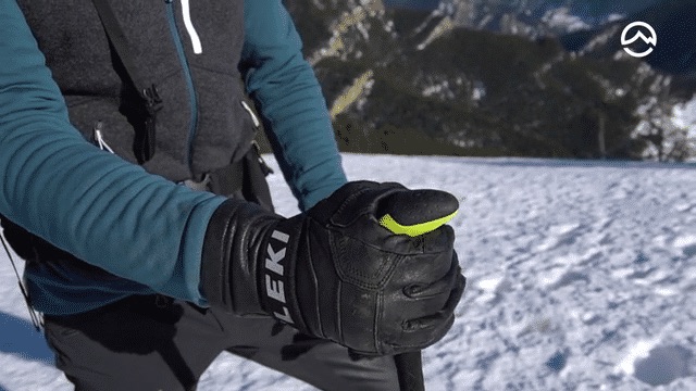 How to FASTEN ski poles, ski mountaineering