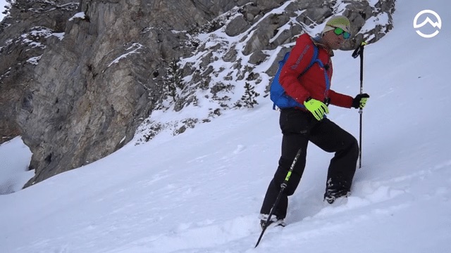 progression difficult terrain skimo: NON-COHESIVE SNOW, ski mountaineering