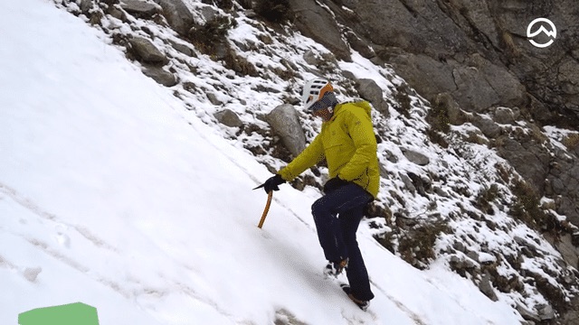 Walking with crampons, OTHER progression TECHNIQUES