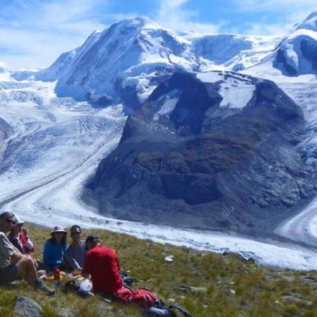 trekking alta ruta alpes, glaciar alpes, haute route