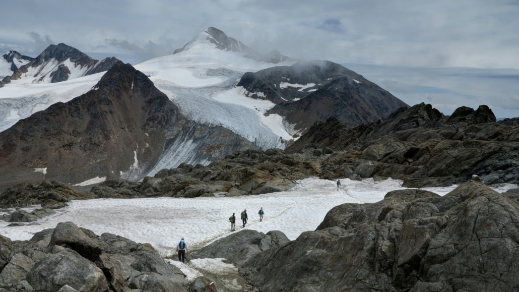 trekking alta ruta alpes, glaciar alpes, haute route, trekking alpes glaciares