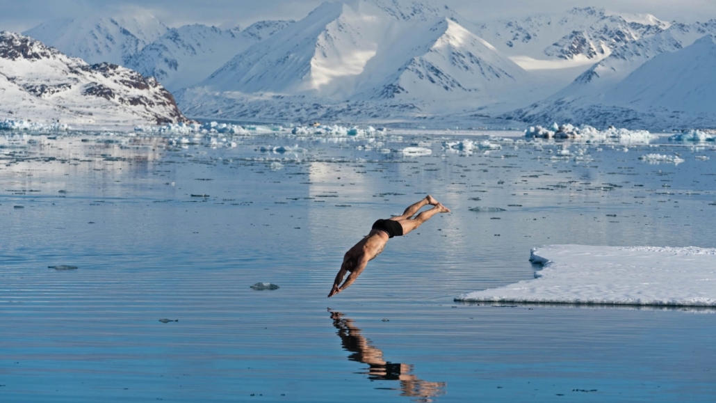 Svalbard baño hielo