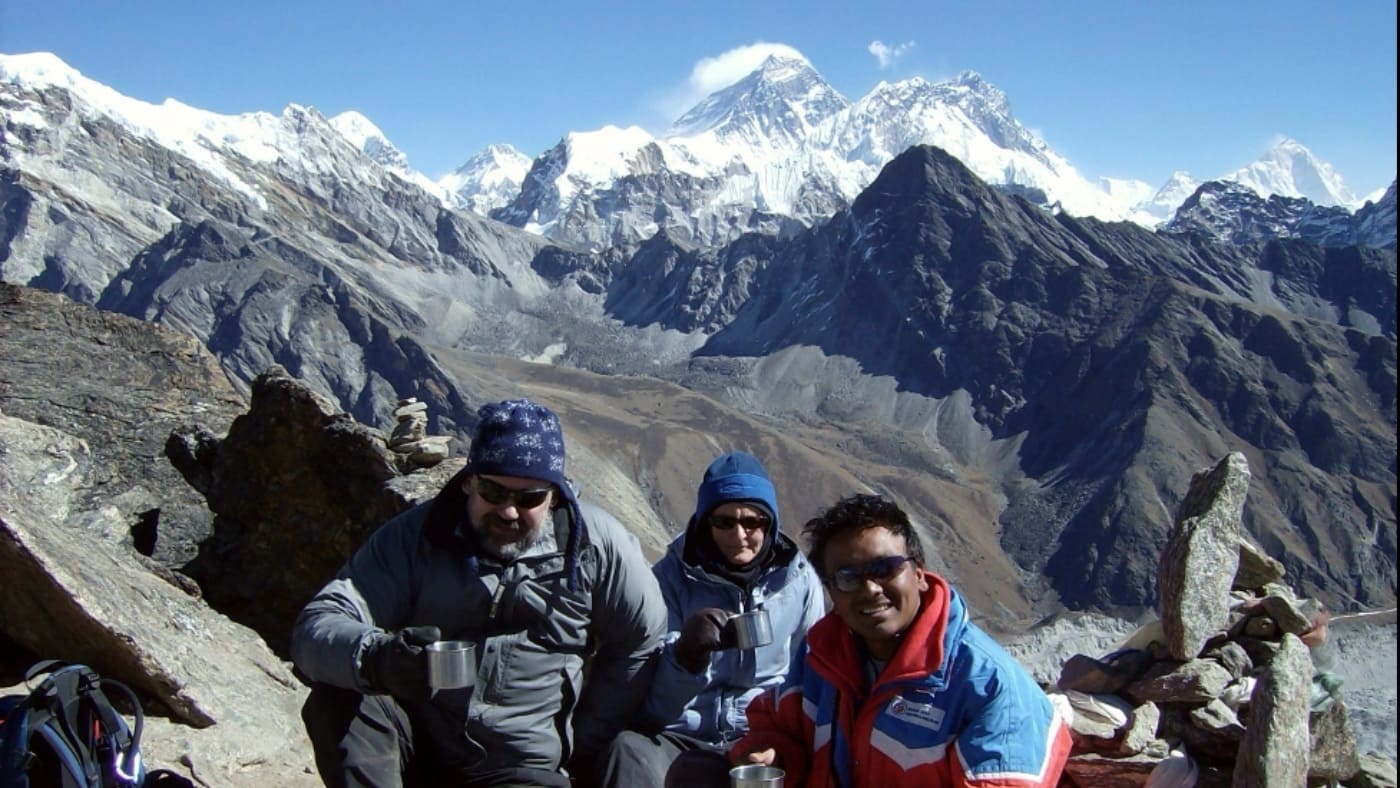 Climb Gokyo Ri 5357m Kumbu valley Everests trek Nepal trip B4Experience