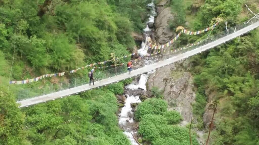 Langtang Rimche bridge hiking Nepal trip B4Experience