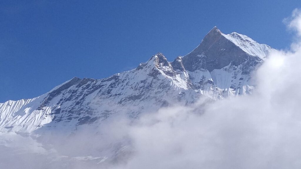 Machapuchare from Annapurna bc trips B4Experience