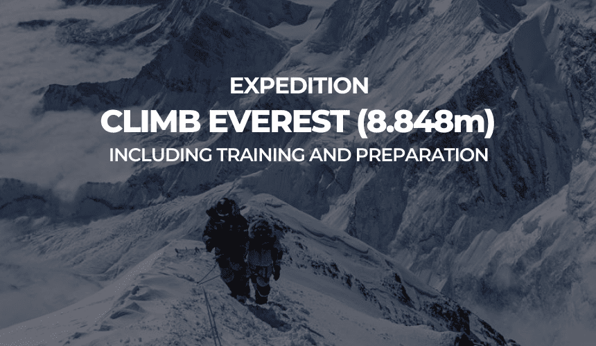 CLIMB EVEREST 8.849m – EXPEDITION