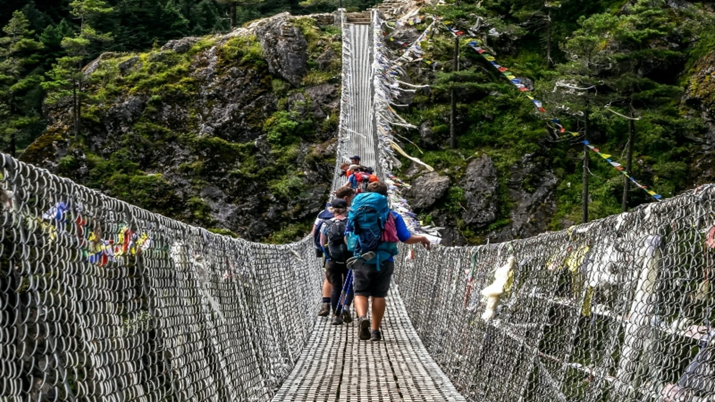 lantang valley tibetan bridge nepal trip B4Experience