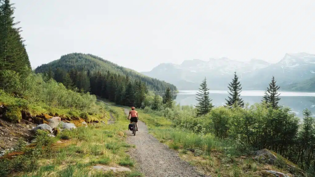 Exploring Lofoten's trails on an e-bike adventure with B4Experience.
