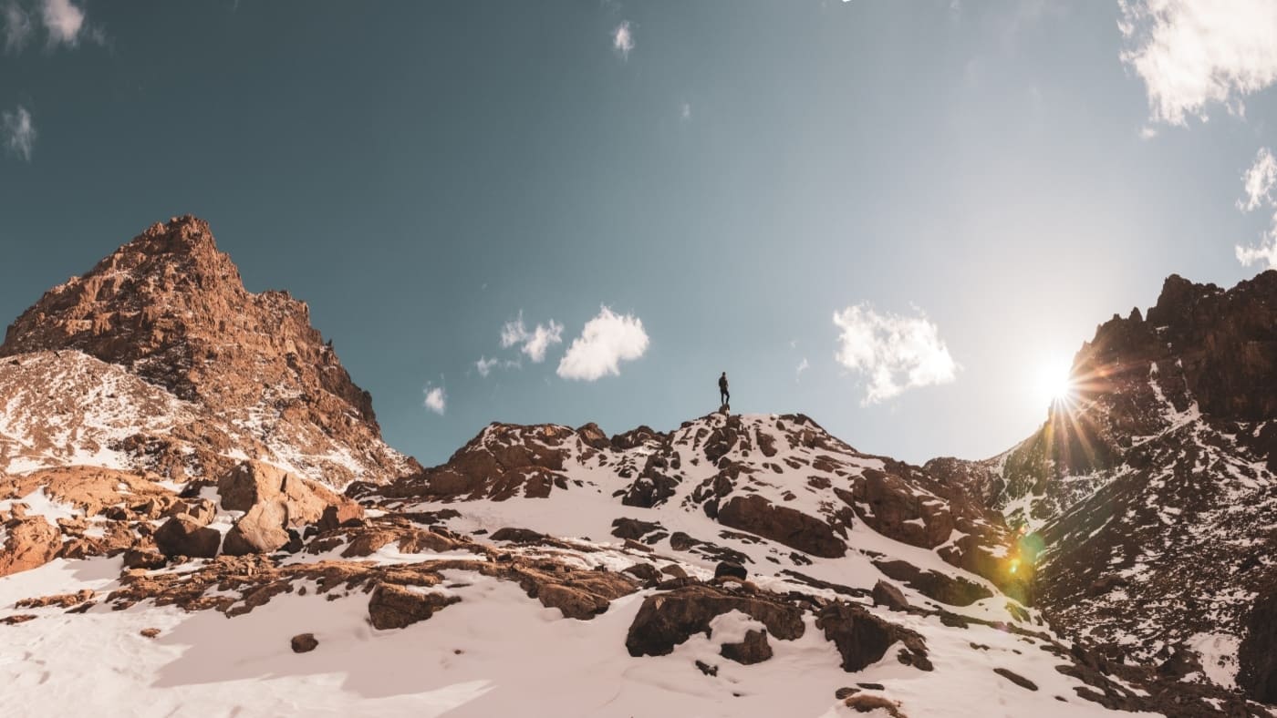 Snow-covered peaks of the Atlas Mountains, Morocco with B4Experience