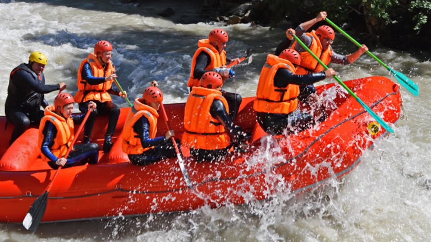 Kyrgyzstan rafting adventure on whitewater rapids with B4Experience