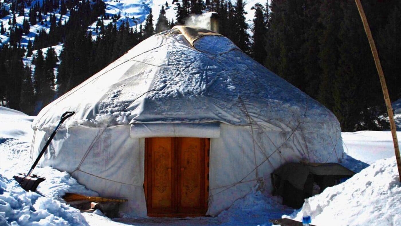 Stay in cozy Kyrgyzstan yurt surrounded by snowy peaks with B4Experience