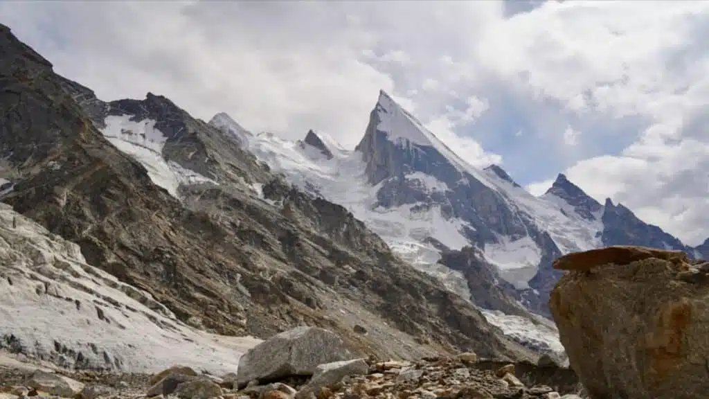 Majestic view of Laila Peak rising above the glacier - B4Experience