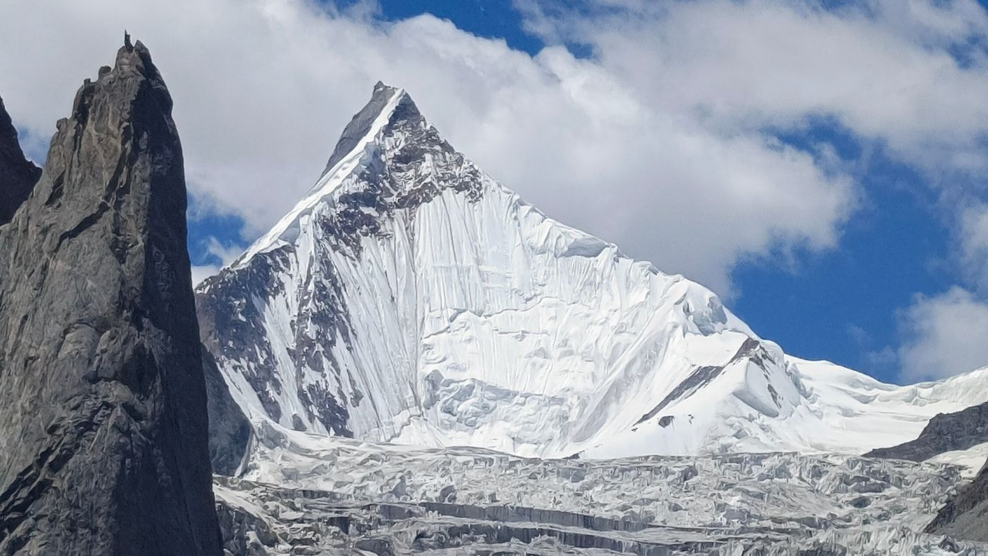 Majestic Karakoram Alpine School peak covered in snow - B4Experience