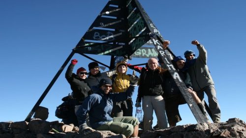 Climbers on Toubkal summit