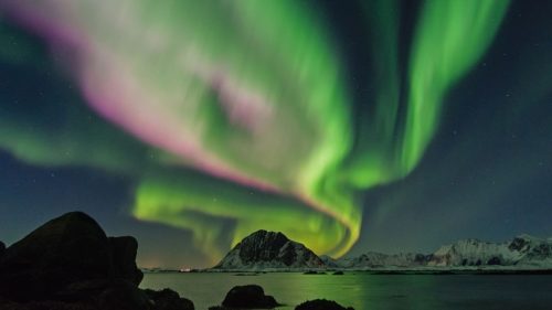 Northern lights in Lofoten